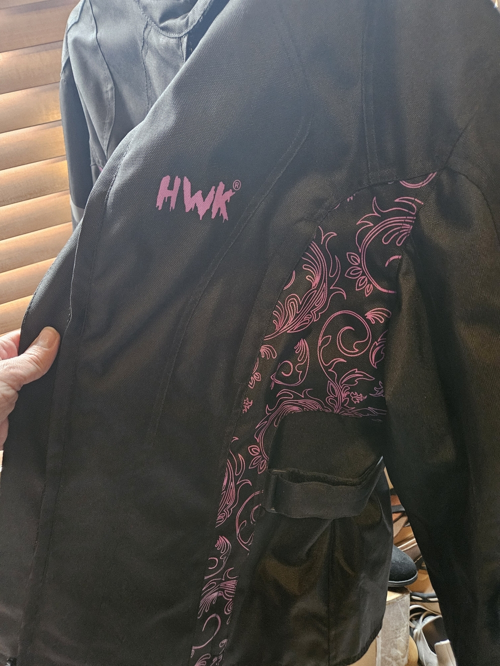 #HWK Black Women's Jacket & Coat - Mesh Lined - Picture 4 of 9